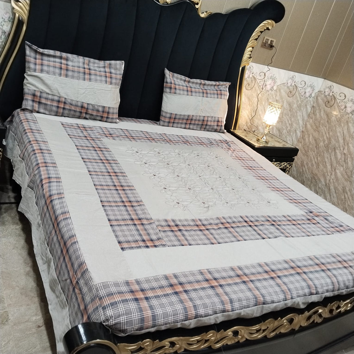 Embroidered Patchwork - Bedsheet