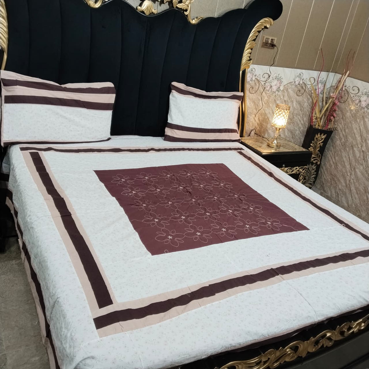 Embroidered Patchwork - Bedsheet