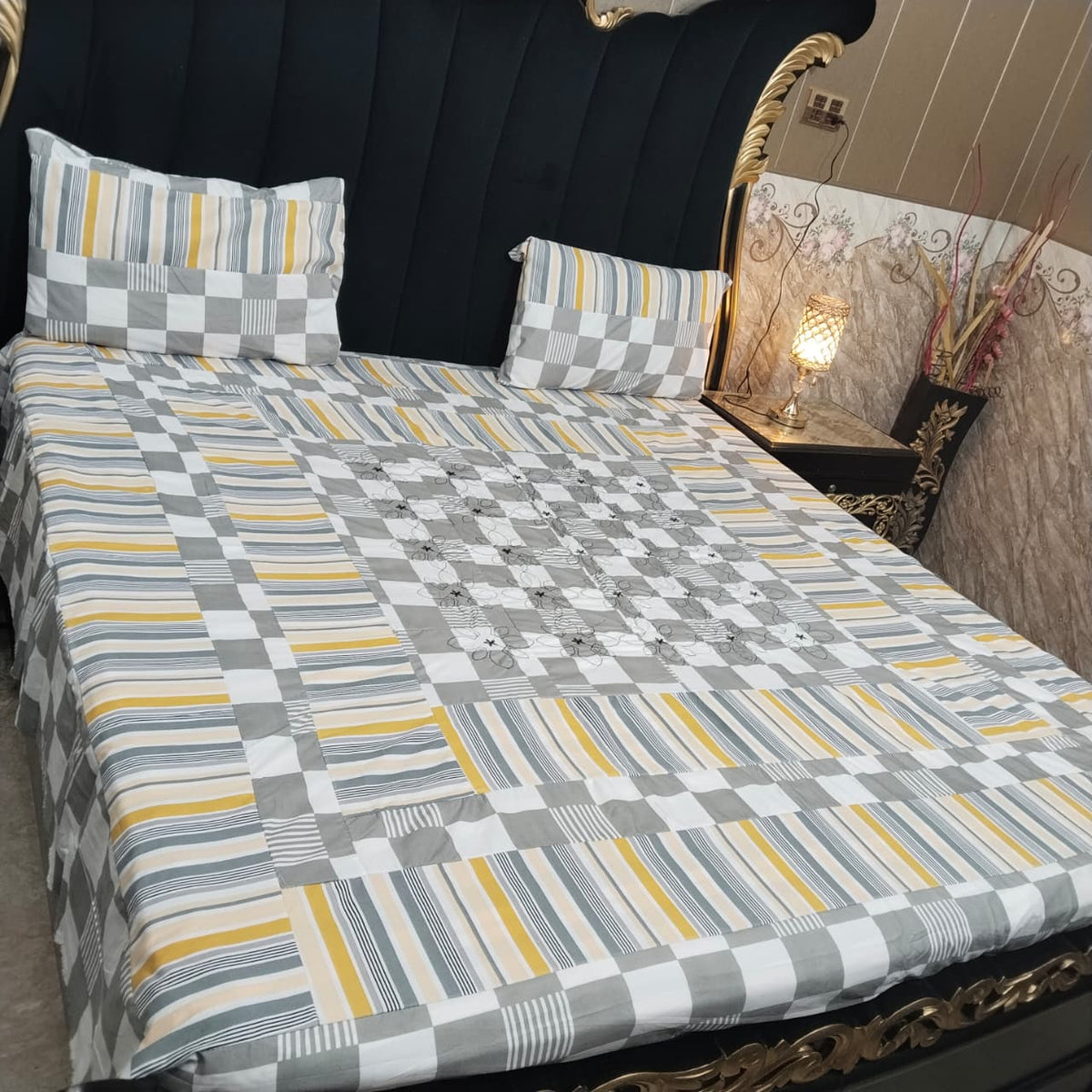 Embroidered Patchwork - Bedsheet