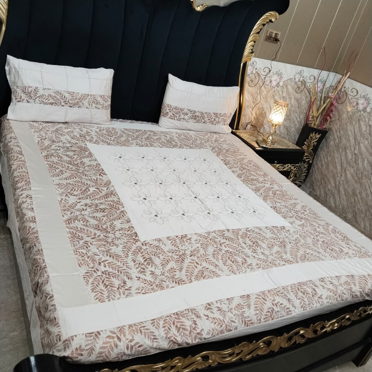 Embroidered Patchwork - Bedsheet