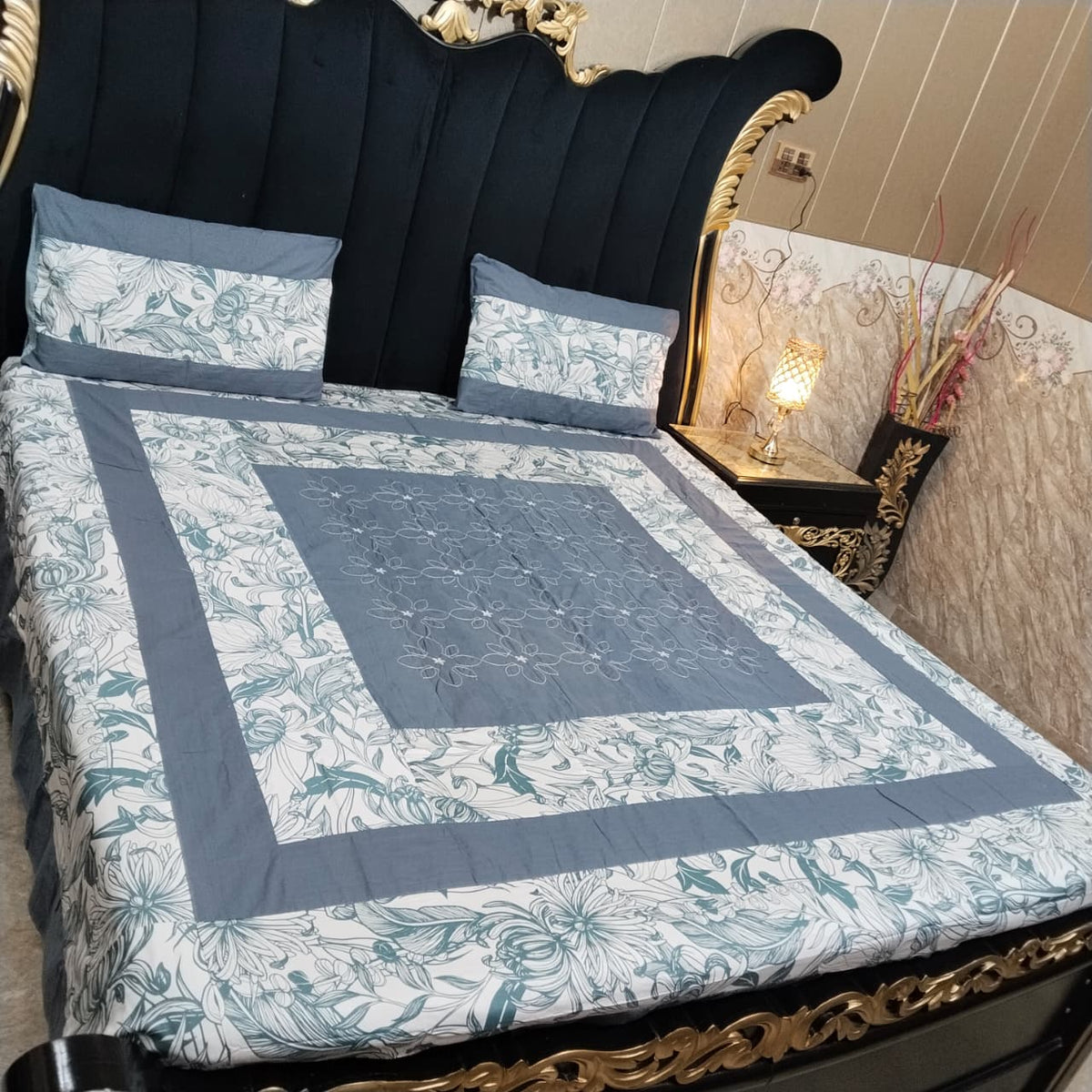 Embroidered Patchwork - Bedsheet