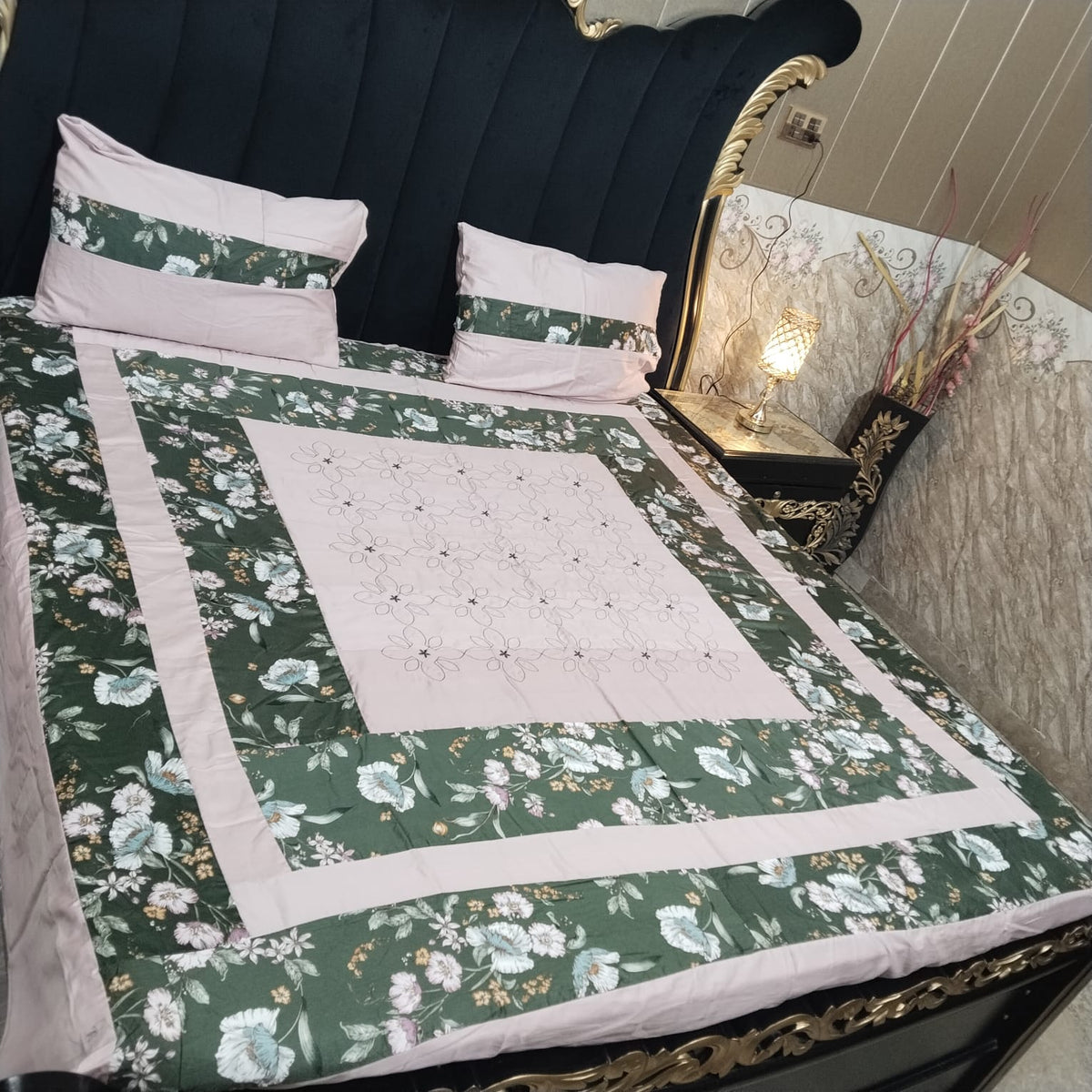 Embroidered Patchwork - Bedsheet