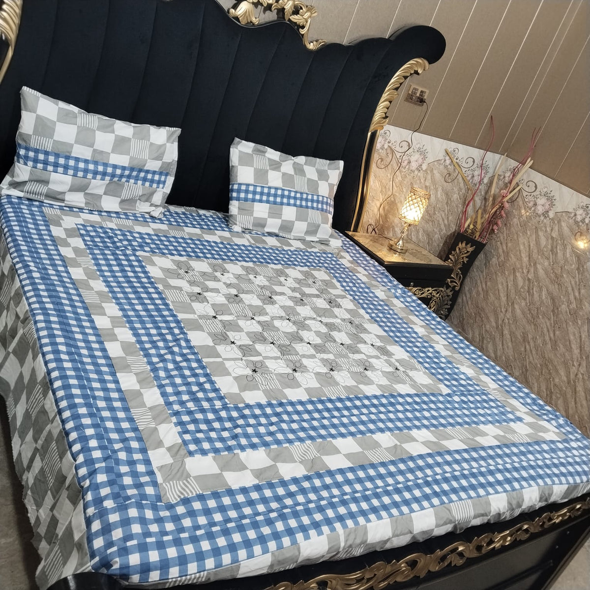Embroidered Patchwork - Bedsheet