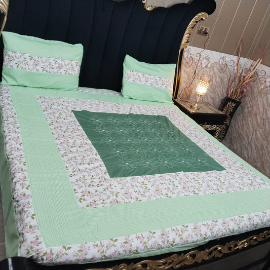 Embroidered Patchwork - Bedsheet