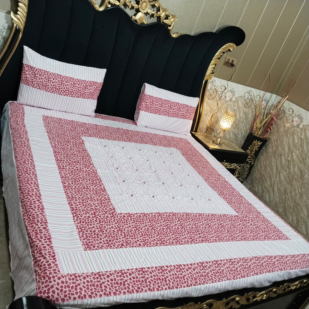 Embroidered Patchwork - Bedsheet