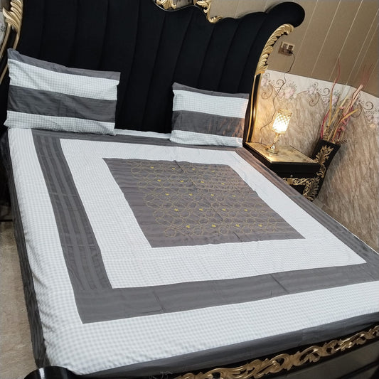 Embroidered Patchwork - Bedsheet