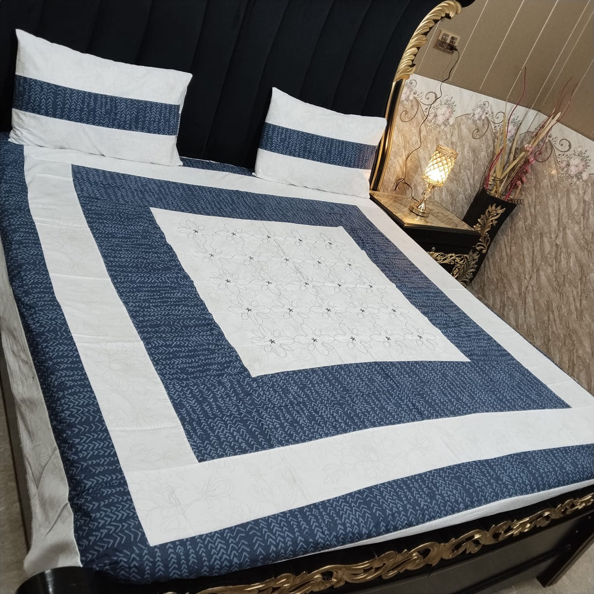 Embroidered Patchwork - Bedsheet
