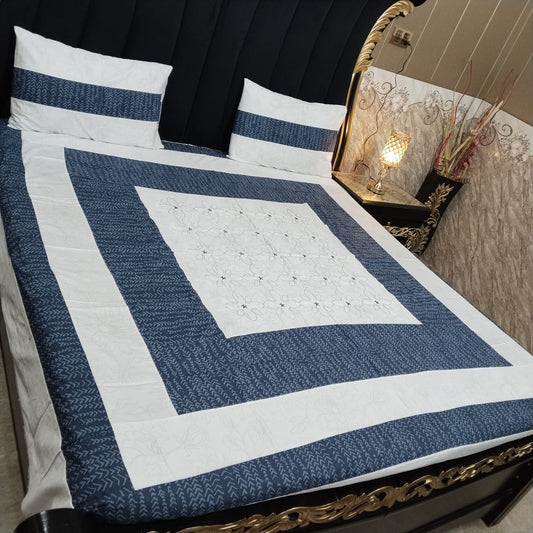Embroidered Patchwork - Bedsheet
