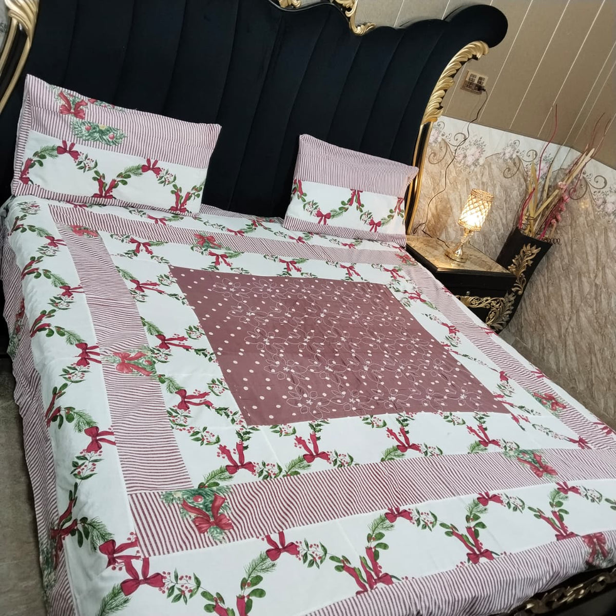Embroidered Patchwork - Bedsheet