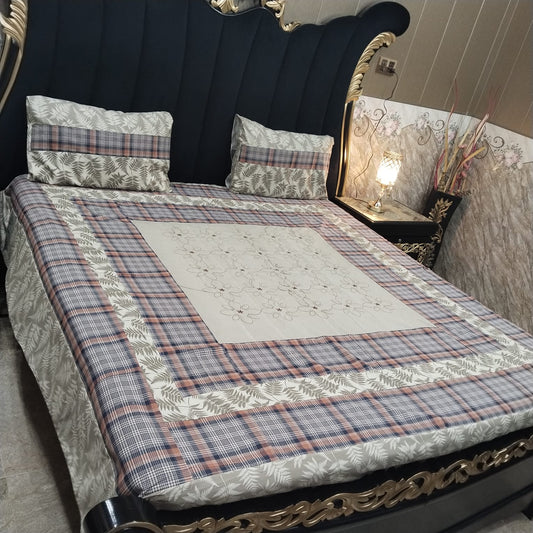 Embroidered Patchwork - Bedsheet