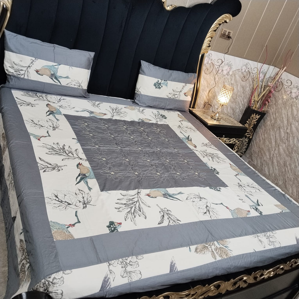 Embroidered Patchwork - Bedsheet