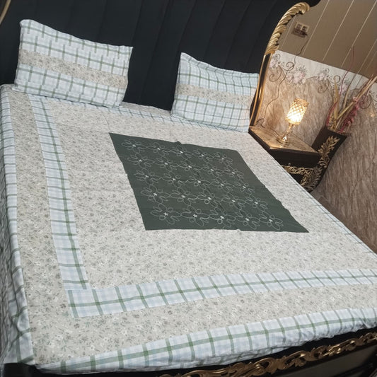 Embroidered Patchwork - Bedsheet