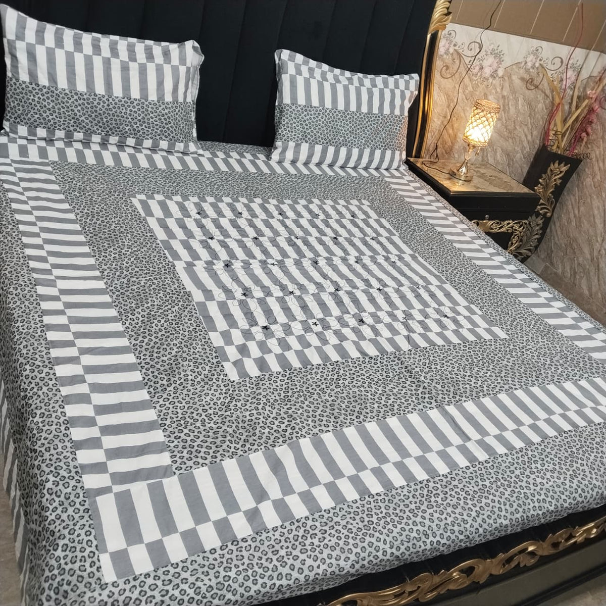 Embroidered Patchwork - Bedsheet