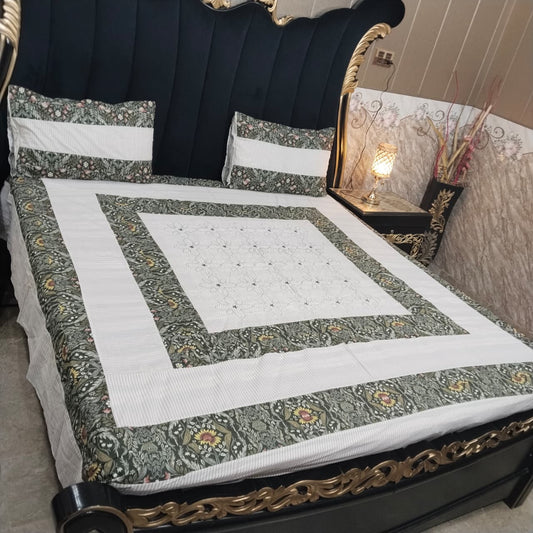 Embroidered Patchwork - Bedsheet