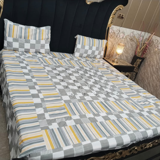 Embroidered Patchwork - Bedsheet