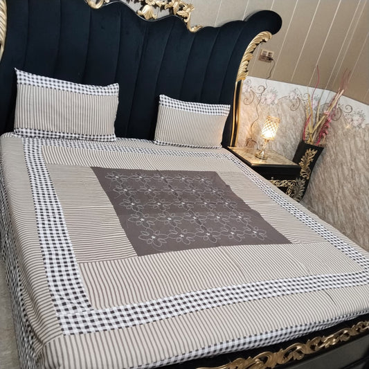 Embroidered Patchwork - Bedsheet