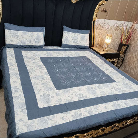 Embroidered Patchwork - Bedsheet