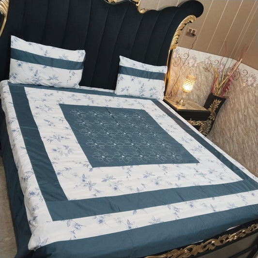 Embroidered Patchwork - Bedsheet