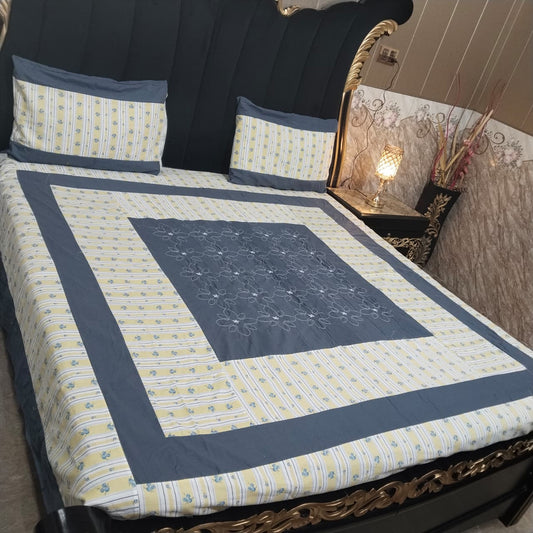Embroidered Patchwork - Bedsheet