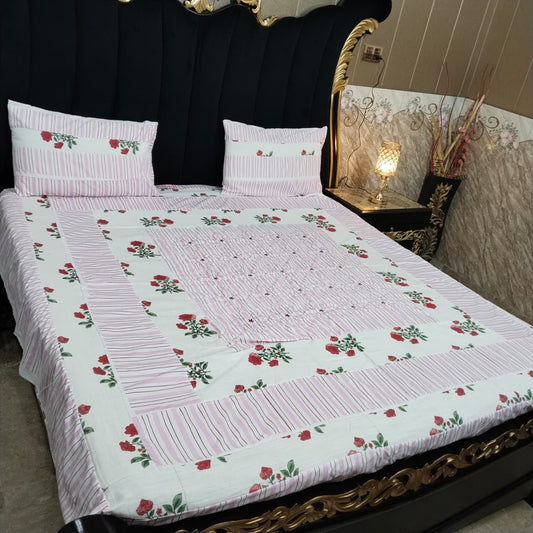 Embroidered Patchwork - Bedsheet