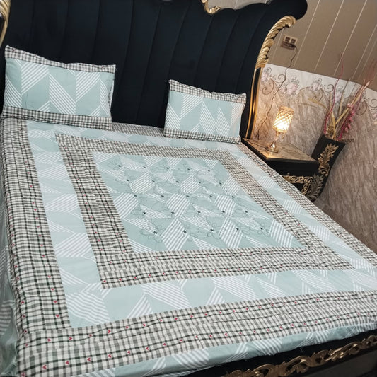 Embroidered Patchwork - Bedsheet
