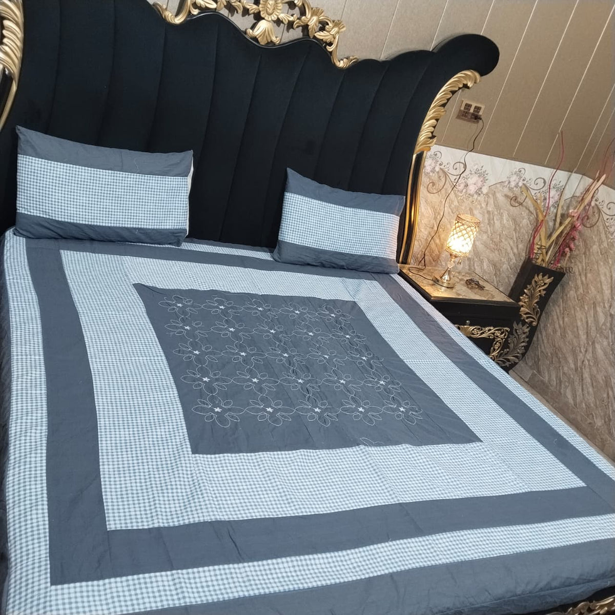 Embroidered Patchwork - Bedsheet