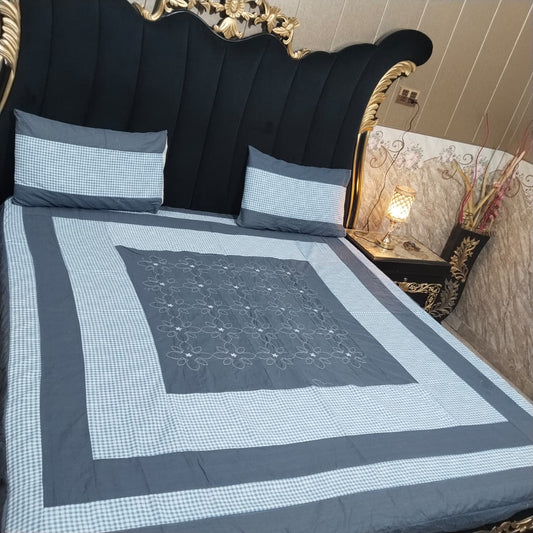 Embroidered Patchwork - Bedsheet