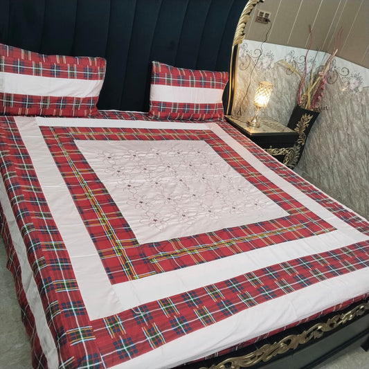Embroidered Patchwork - Bedsheet