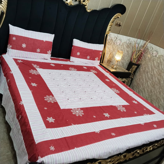 Embroidered Patchwork - Bedsheet