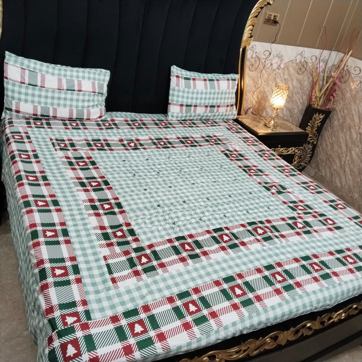 Embroidered Patchwork - Bedsheet