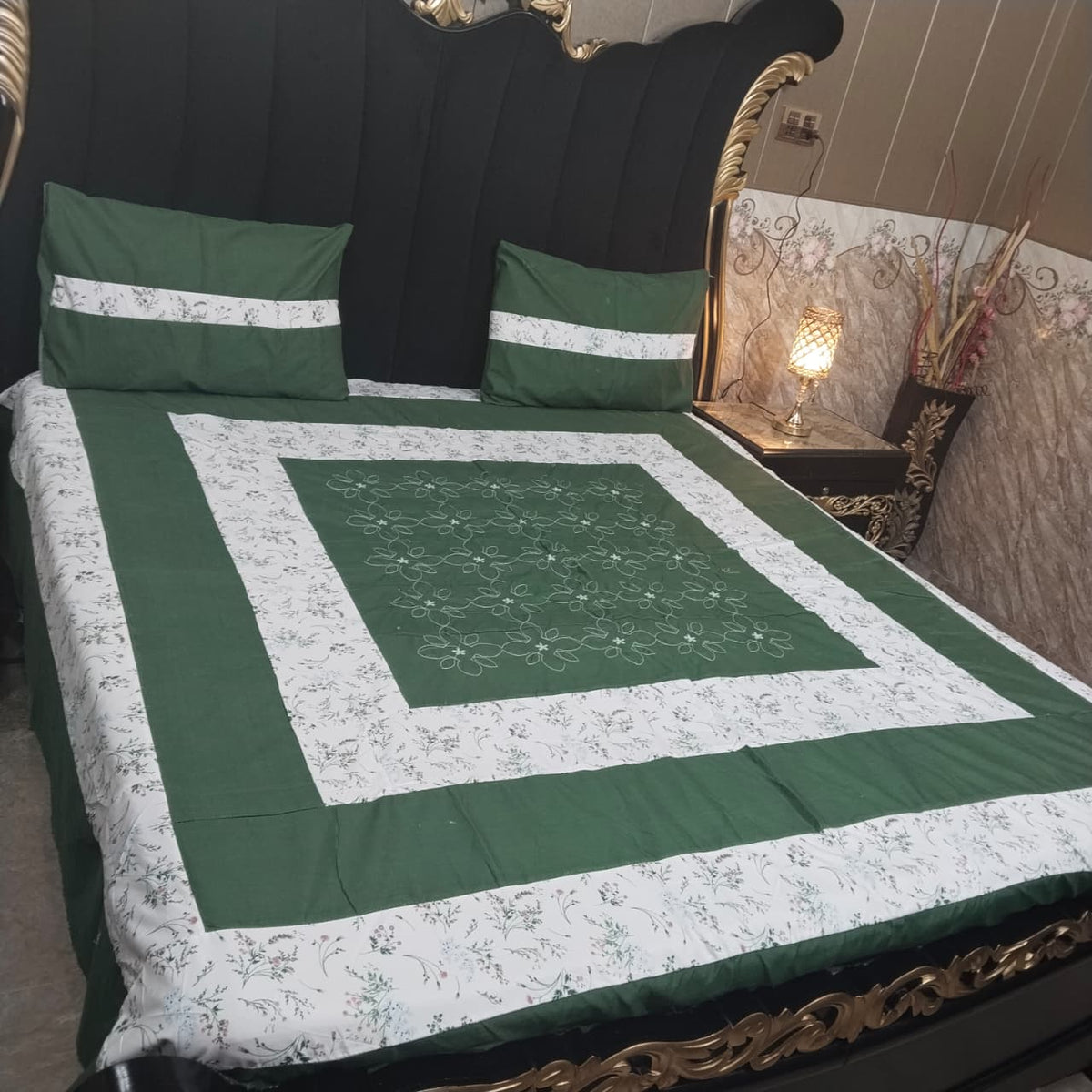 Embroidered Patchwork - Bedsheet