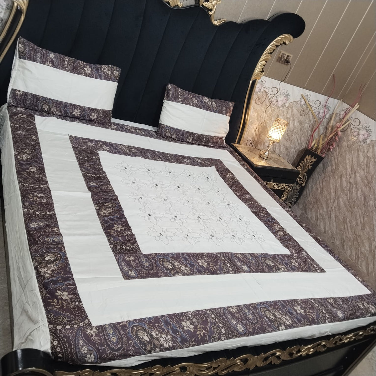 Embroidered Patchwork - Bedsheet