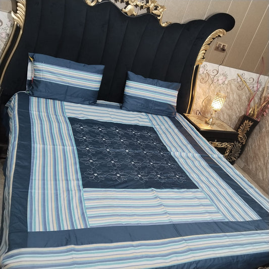 Embroidered Patchwork - Bedsheet