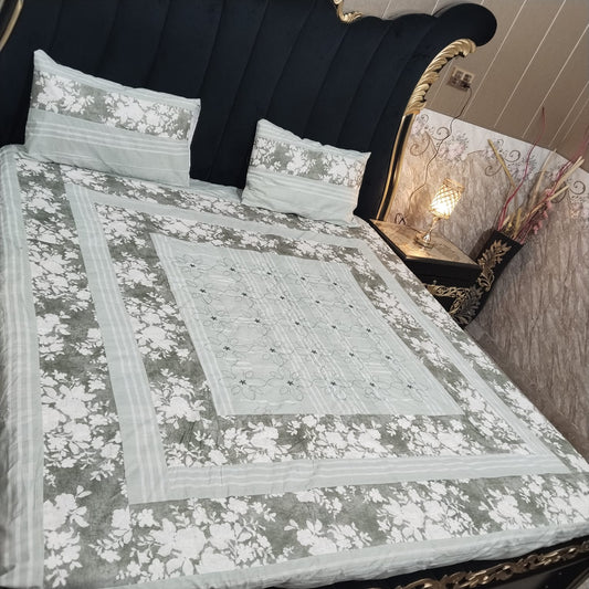 Embroidered Patchwork - Bedsheet