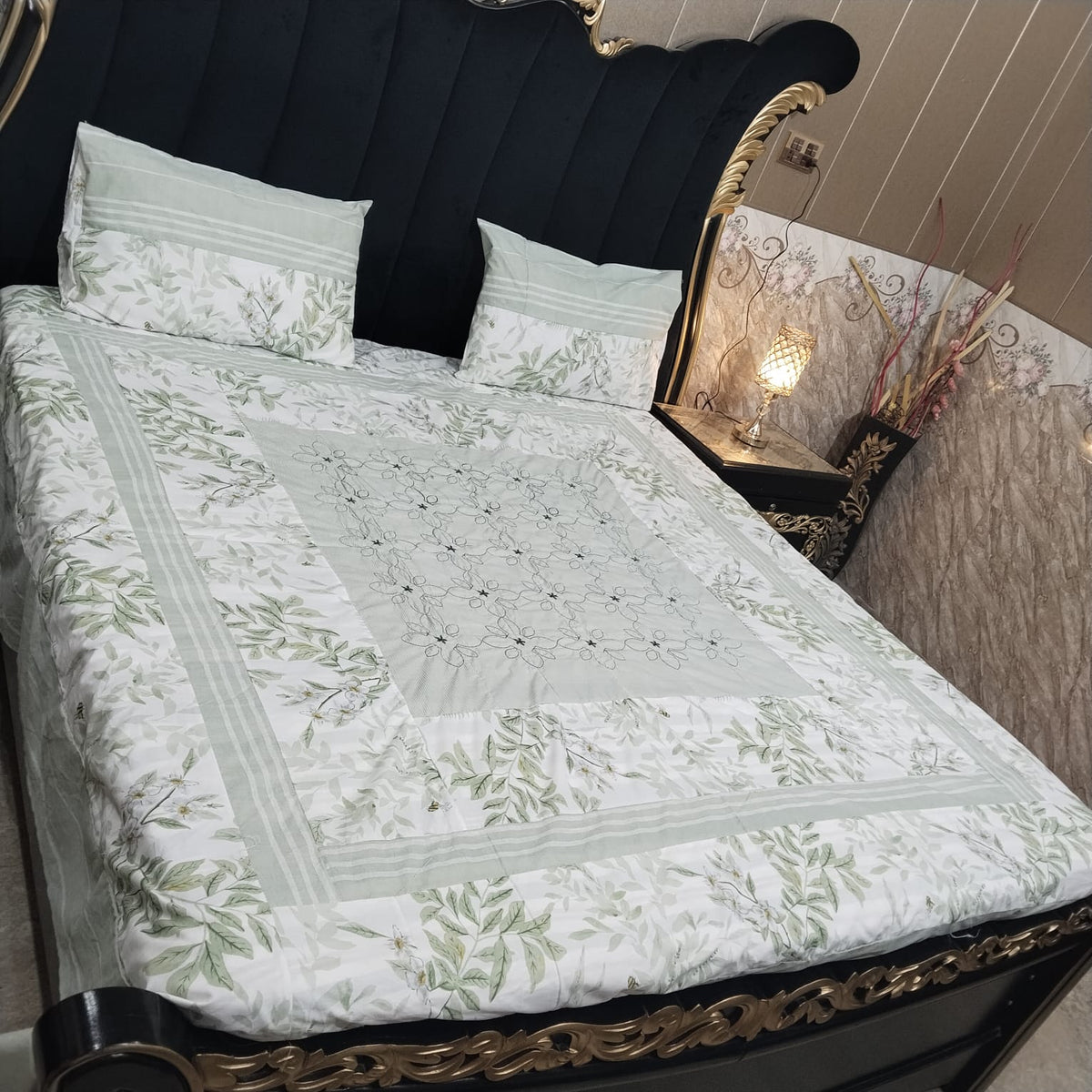 Embroidered Patchwork - Bedsheet