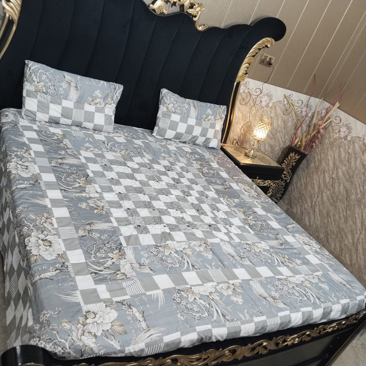 Embroidered Patchwork - Bedsheet
